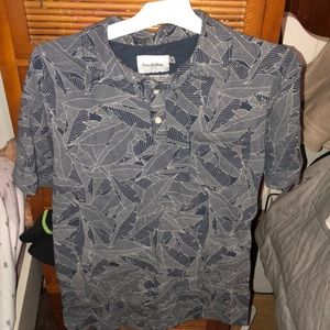 Goodfellow tropical pattern collared shirt.